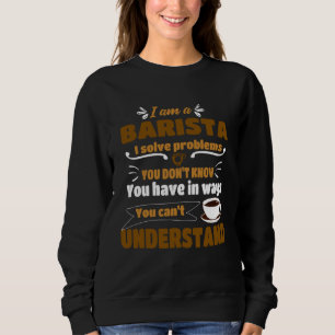 Barista Ik los Problemen op Koffiezetapparaat Kled Trui
