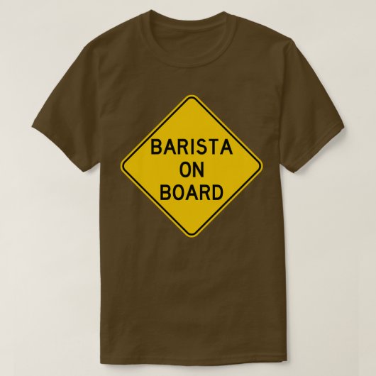 Barista in raad 2 t-shirt (Design voorkant)