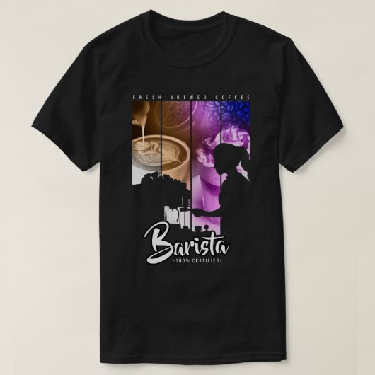 Barista kleur t-shirt (Design voorkant)