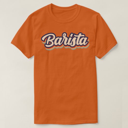 Barista kleuren t-shirt (Design voorkant)