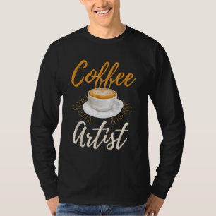 Barista koffie artiest beste koffiezetapparaat gra t-shirt