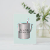 Barista koffie maken grappige dokter briefkaart (Staand voorkant)