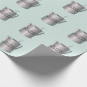 Barista koffie maken grappige dokter cadeaupapier (Hoek)