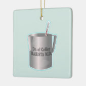 Barista koffie maken grappige dokter keramisch ornament (Links)