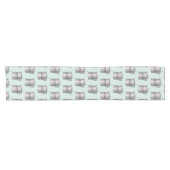 Barista koffie maken grappige dokter korte tafelloper (Horizontaal)