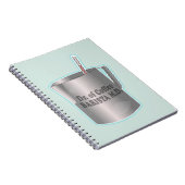 Barista koffie maken grappige dokter notitieboek (Rechterzijde)