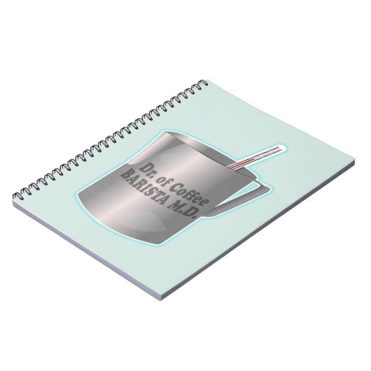 Barista koffie maken grappige dokter notitieboek (Linkerzijde)