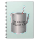 Barista koffie maken grappige dokter notitieboek (Voorkant)