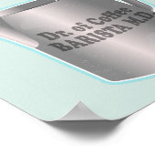 Barista koffie maken grappige dokter poster (Hoek)