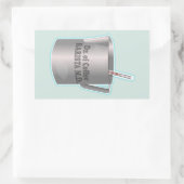 Barista koffie maken grappige dokter rechthoekige sticker (Tas)