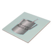 Barista koffie maken grappige dokter tegeltje (Zijkant)