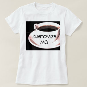 barista koffiebeker t-shirt aanpasbaar