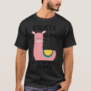 barista llama geweldige barista grappige barista s t-shirt