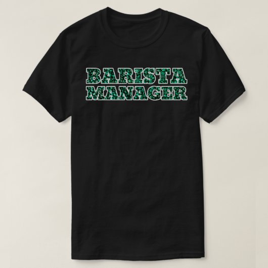 Barista manager 3 t-shirt (Design voorkant)