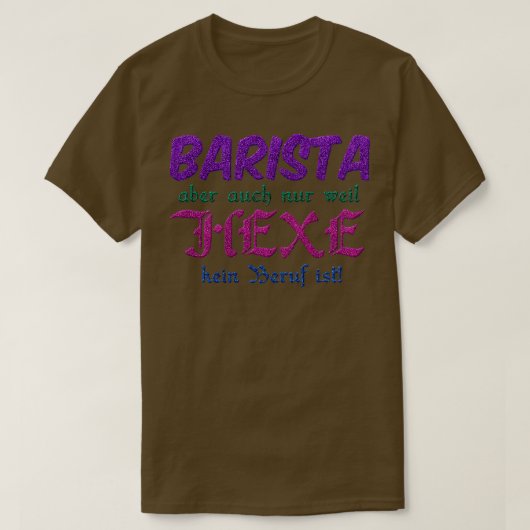 Barista Queen T-shirt (Design voorkant)