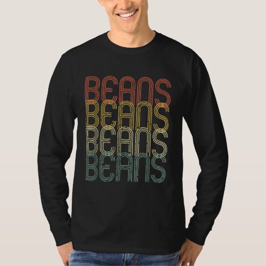 Barista Retro Coffee Beans café T-shirt (Voorkant)