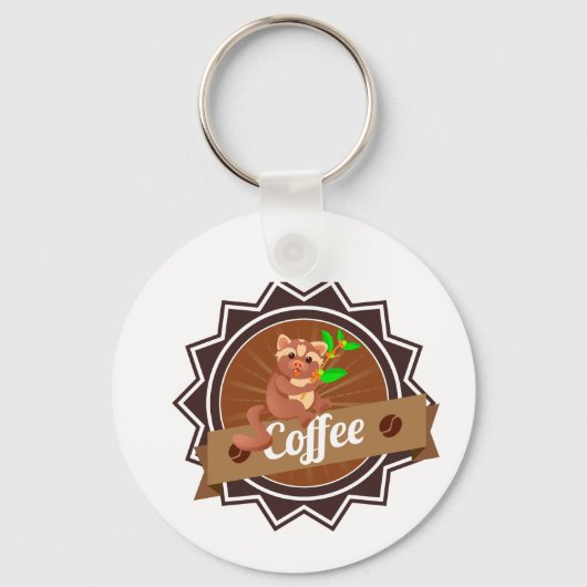 barista schorten koffiekopjes schortenschortendesi sleutelhanger (Voorkant)