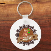 barista schorten koffiekopjes schortenschortendesi sleutelhanger (Voorkant)