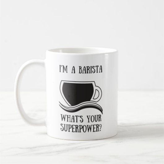 Barista Superpower Coffee Mok (Links)