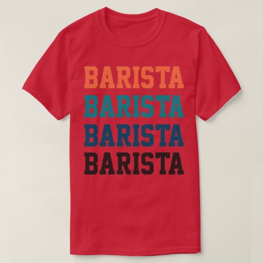 Barista  t-shirt (Design voorkant)