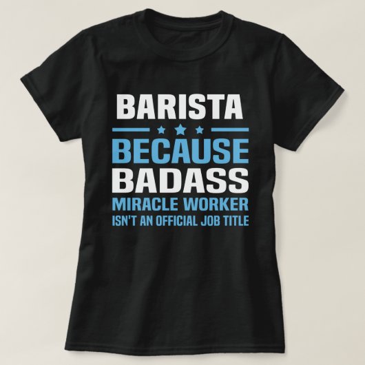 Barista T-shirt (Design voorkant)