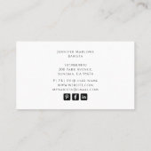 Barista Tarot Blue Visitekaartje (Achterkant)