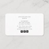 Barista Tarot Blue Visitekaartje (Achterkant)