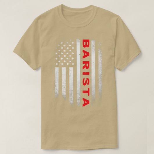 Barista US Flag Shirt (Design voorkant)