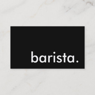 barista. visitekaartje
