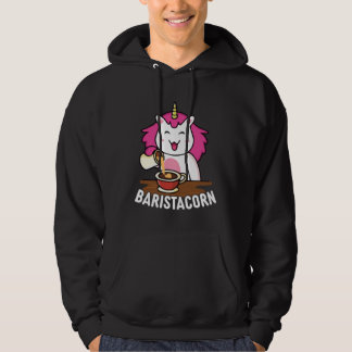 Baristacorn  Barista Unicorn Coffeemaker Hoodie