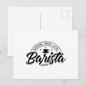 Baristas | Coffee Barista Cafe Screen Holder Gift Briefkaart (Voorkant / Achterkant)