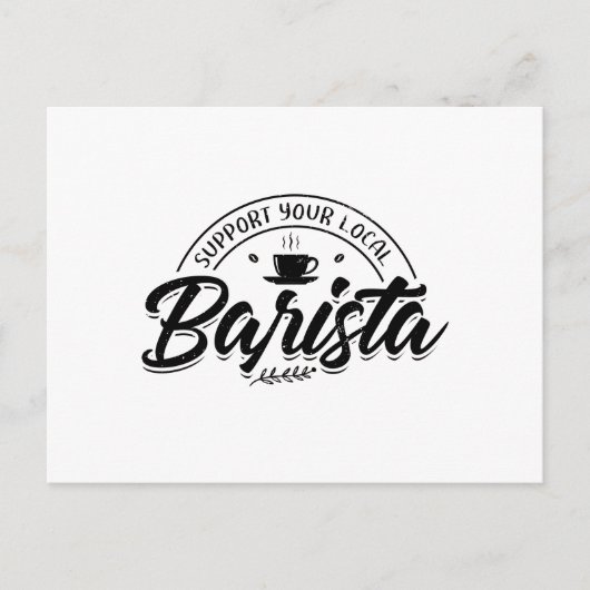 Baristas | Coffee Barista Cafe Screen Holder Gift Briefkaart (Voorkant)
