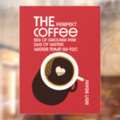 Baristas Koffie Café Raamsticker (Vel 2)