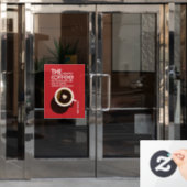 Baristas Koffie Café Raamsticker (Kantoordeur)