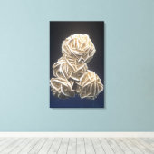 Barite kristallen met gips, Norman, Oklahoma, Vere Canvas Afdruk (Insitu (Houten vloer))