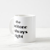 baritje heeft altijd gelijk koffiemok (Voorkant links)