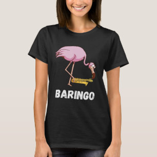 Bariton Flamingo Saxofonist Euphonium Saxofoon T-shirt