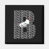 Bariton letter B Magneet (Voorkant)