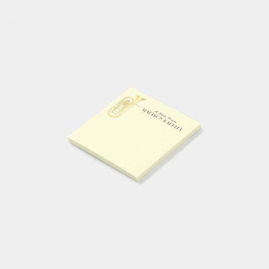 Bariton Musicus Band Docent Post-it Notities Post-it® Notes (Schuin)
