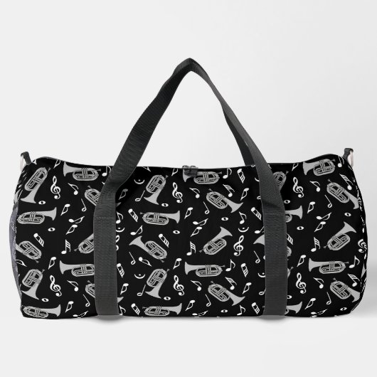 Bariton Muzieknoten Treble Clef Print Cut Naaizak Plunjezak (Achterkant)