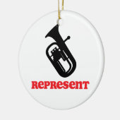 bariton vertegenwoordigen keramisch ornament (Links)