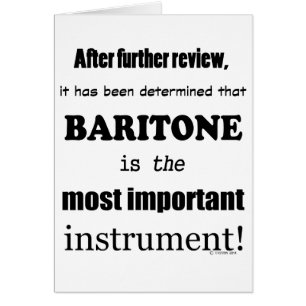 Baritone - Belangrijkste instrument