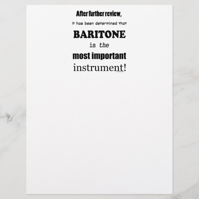 Baritone - Belangrijkste instrument (Voorkant)
