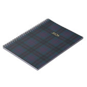 Baritone Blue Plaid Notitieboek (Linkerzijde)