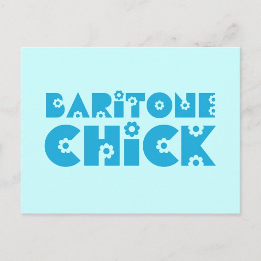 Baritone Chick Briefkaart (Voorkant)
