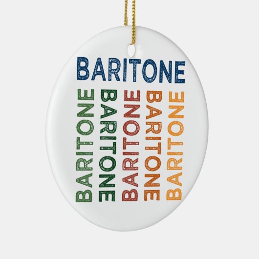 Baritone Colorful Keramisch Ornament (Rechts)