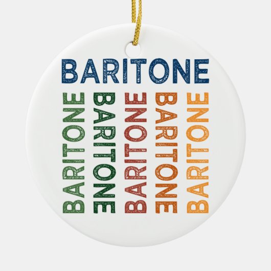 Baritone Colorful Keramisch Ornament (Voorkant)