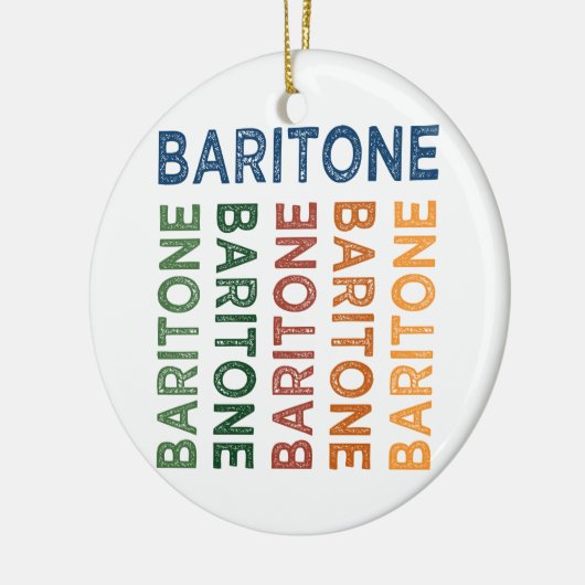Baritone Colorful Keramisch Ornament (Links)