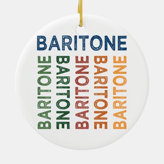 Baritone Colorful Keramisch Ornament (Achterkant)