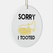 Baritone Definition Funny Orchestra Singer Keramisch Ornament (Rechts)